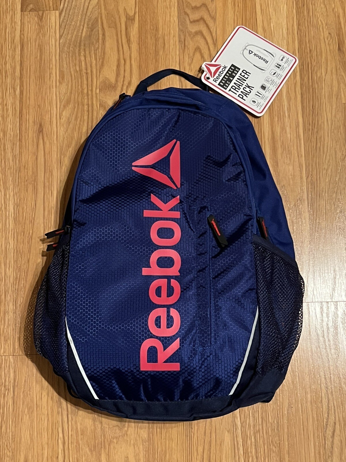 NWT Reebok Trainer Pack Backpack Cobalt/Red Brand New MSRP $60