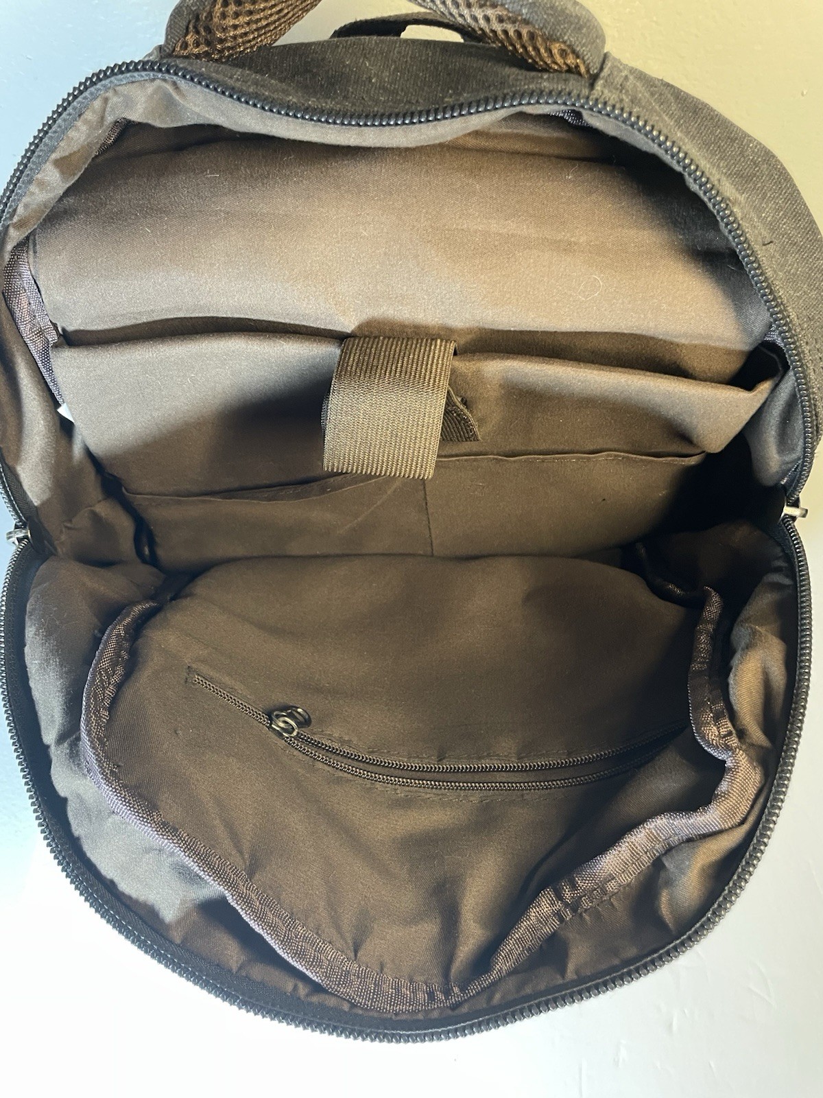 Laptop Backpack Black Brown School Work Hiking Backpack Ama Dablam