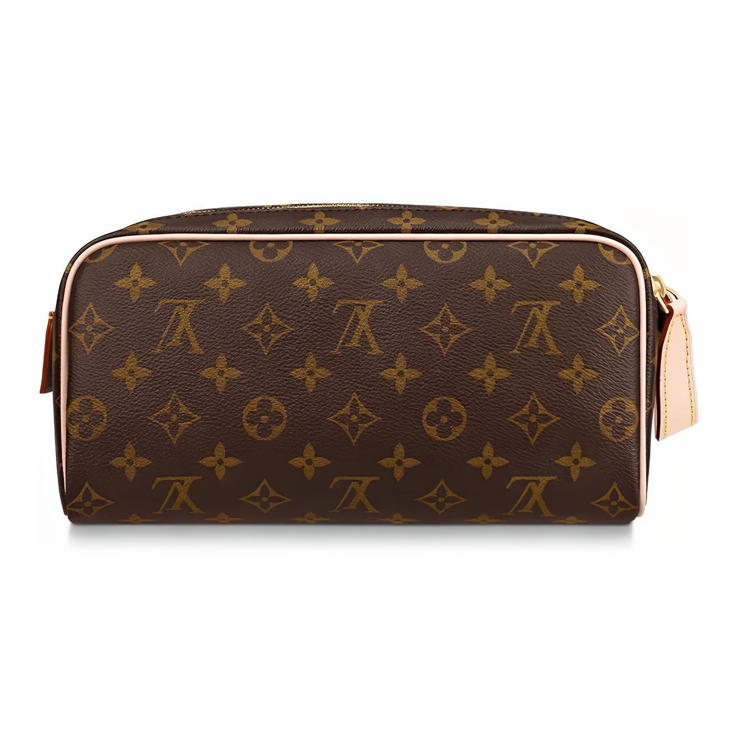 LOUIS VUITTON Dopp Kit Canvas Leather Toiletry Bag Men’s Brown 11×5.9×6.5 in