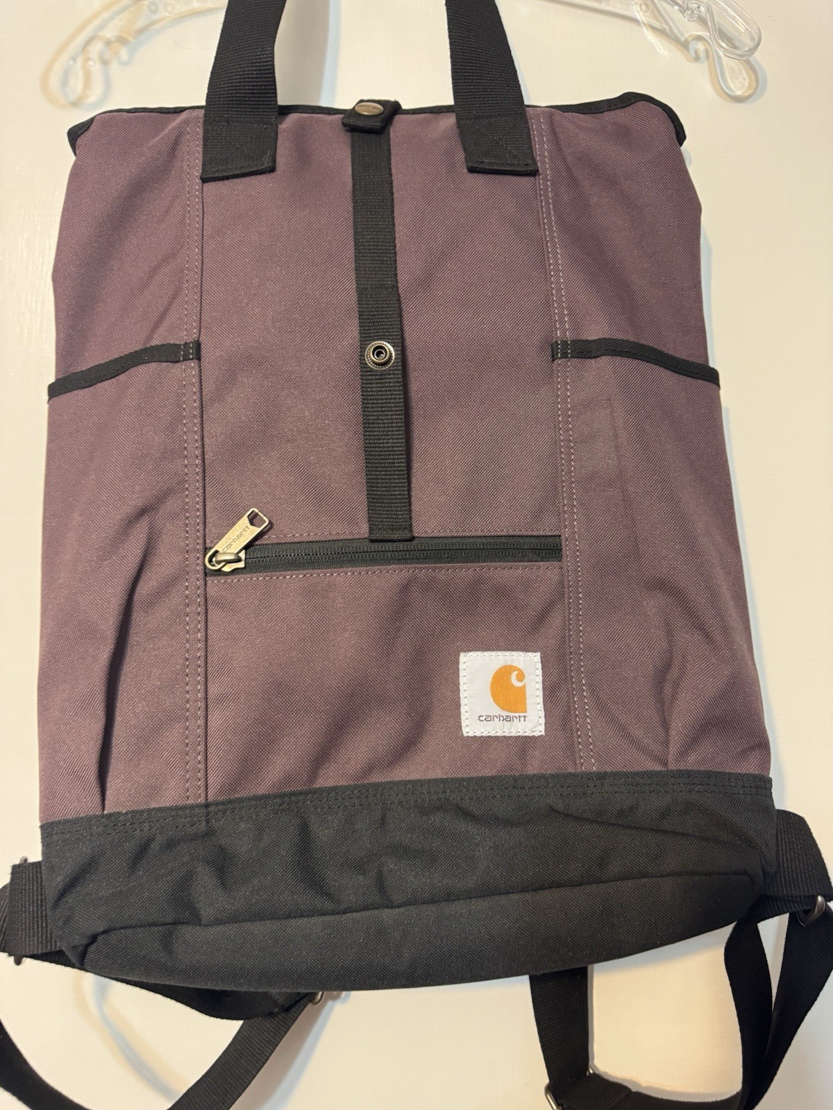 Carhartt Convertible Legacy Hybrid Backpack Tote Bag – Purple w/ Black Trim NWOT