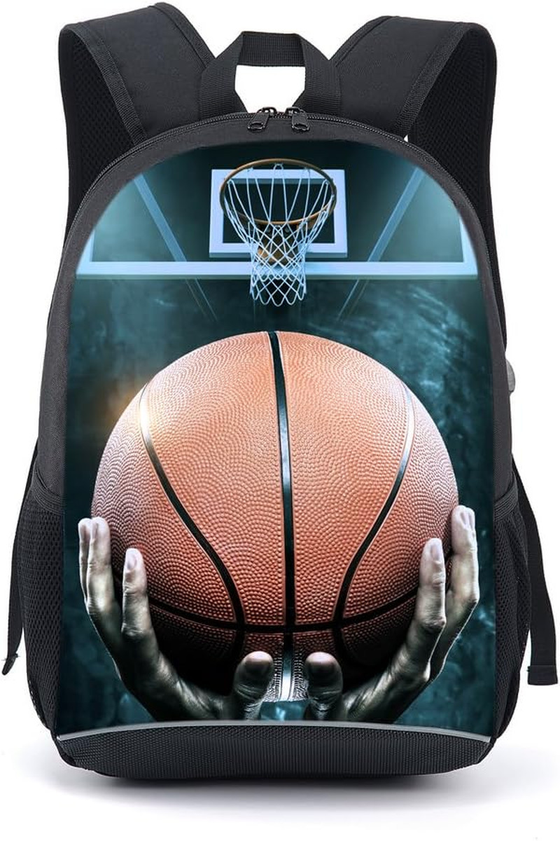American Football Backpack School Bag (Basketball)