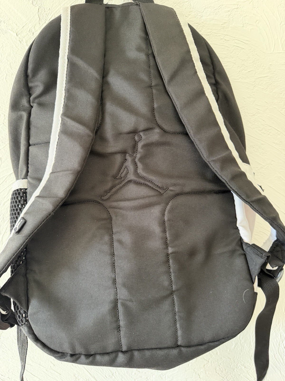 Jordan Jumpman Black White Backpack Red Inside Light Staining Good Condition