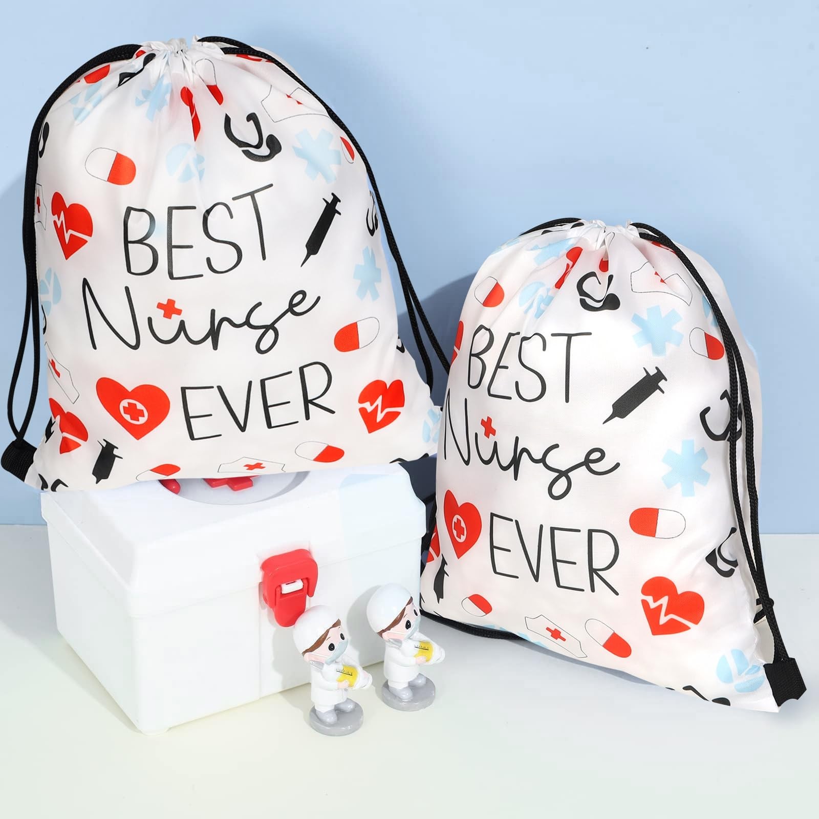Nurse Gift Drawstring Backpack 12x10in 24 Pieces – Perfect for Appreciation Week