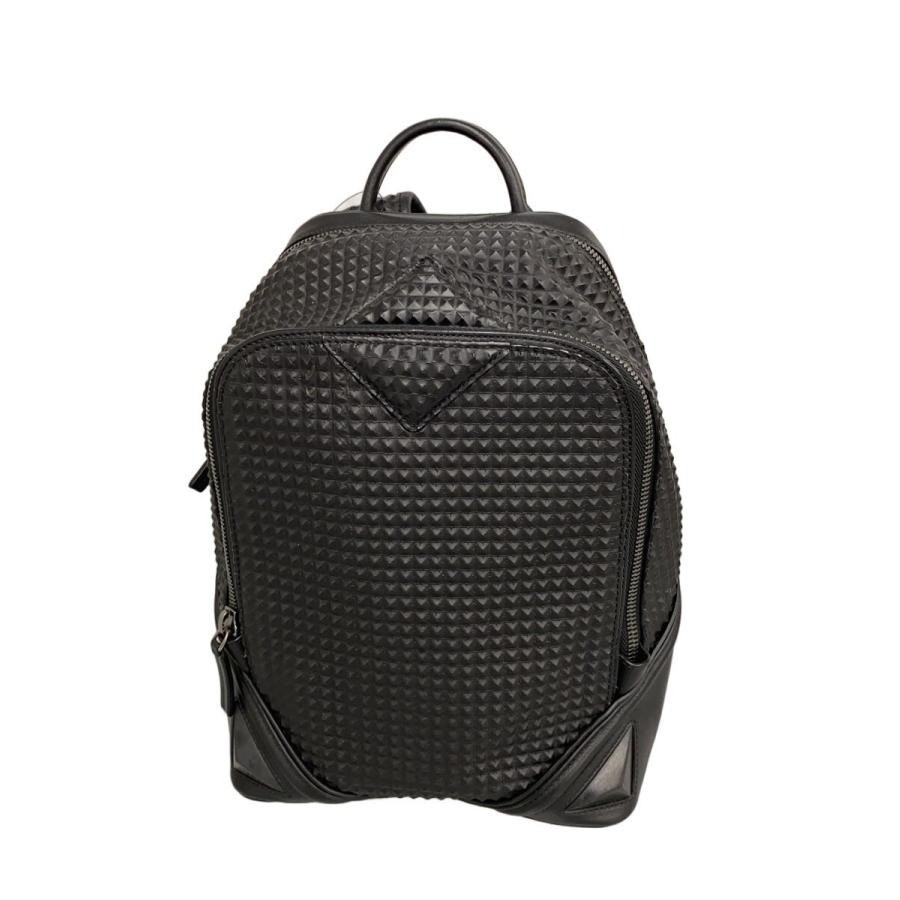 MCM Authentic Leather Shoulder Bag Backpack Black Rucksack Zip Men’s Accessory