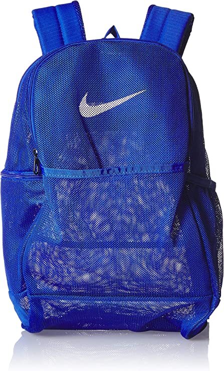NWT NIKE Brasilia MESH 9.0 Backpack Blue/White Laptop Sleeve BA6050-480