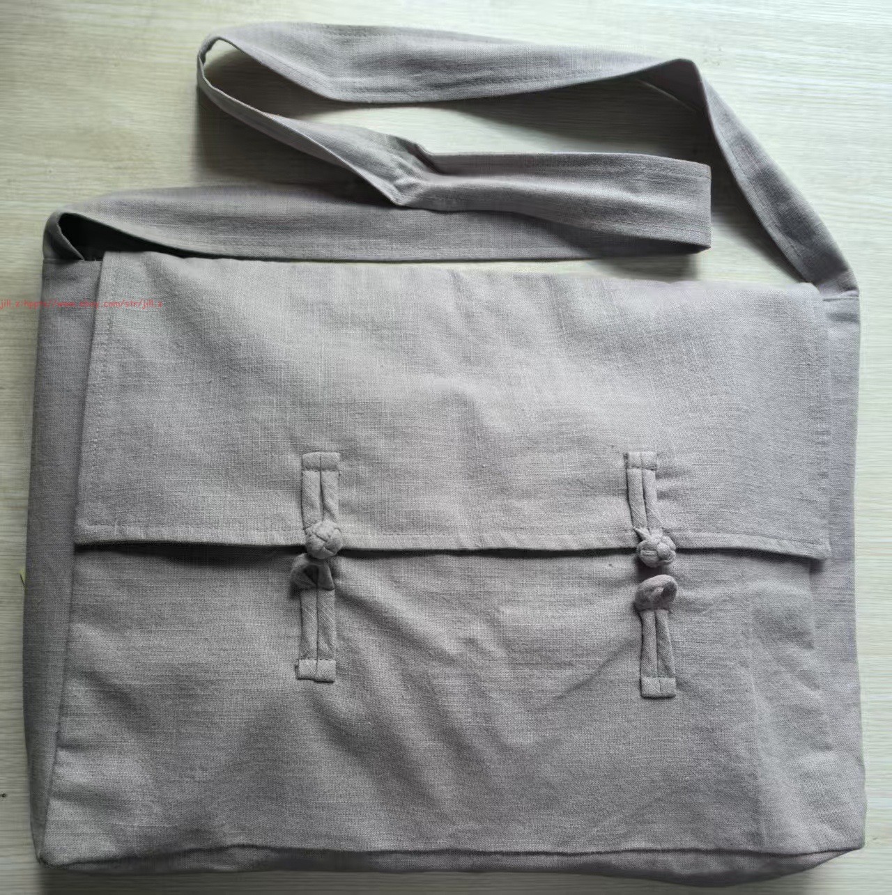 Chinese Retro Cotton Linen Shoulder Bag Buddhist Monk Meditation Crossbody Bags