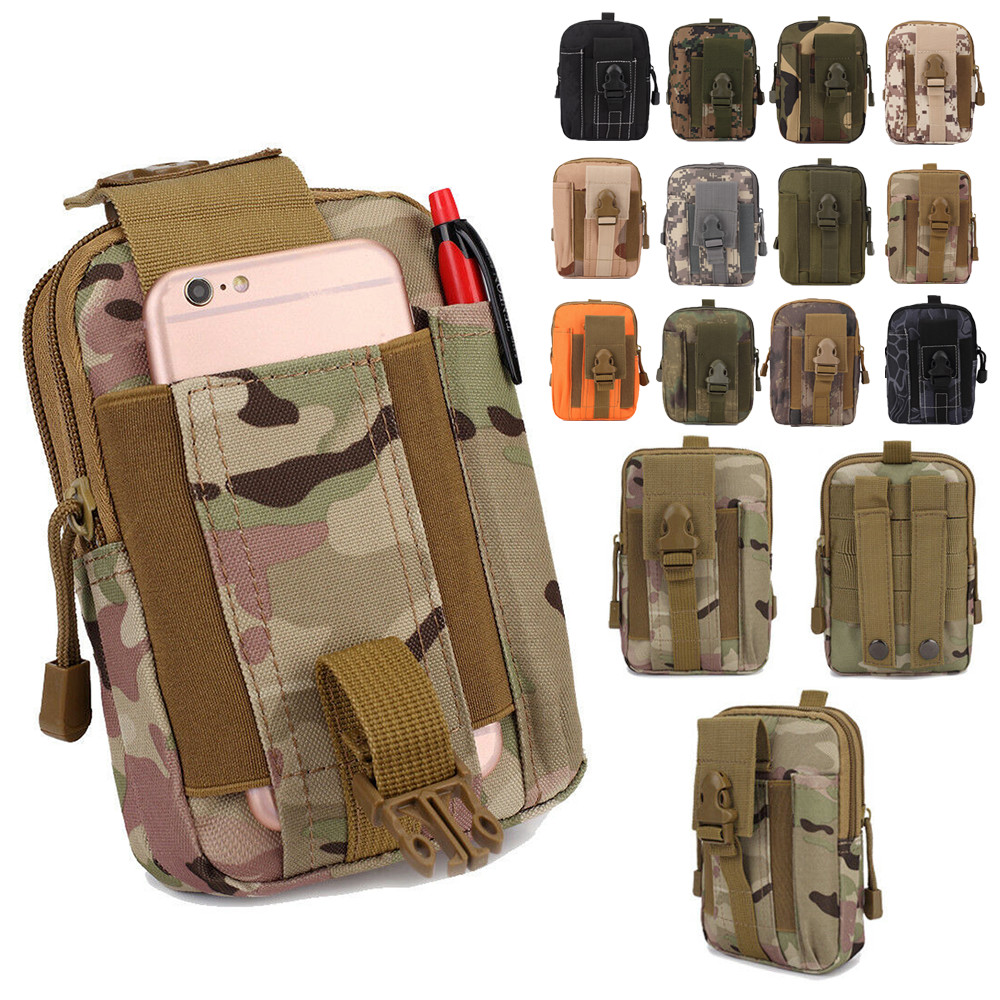 Tactical Camouflage Waist Bag Nylon Fanny Pack Military Wallet Bags for Outdoor