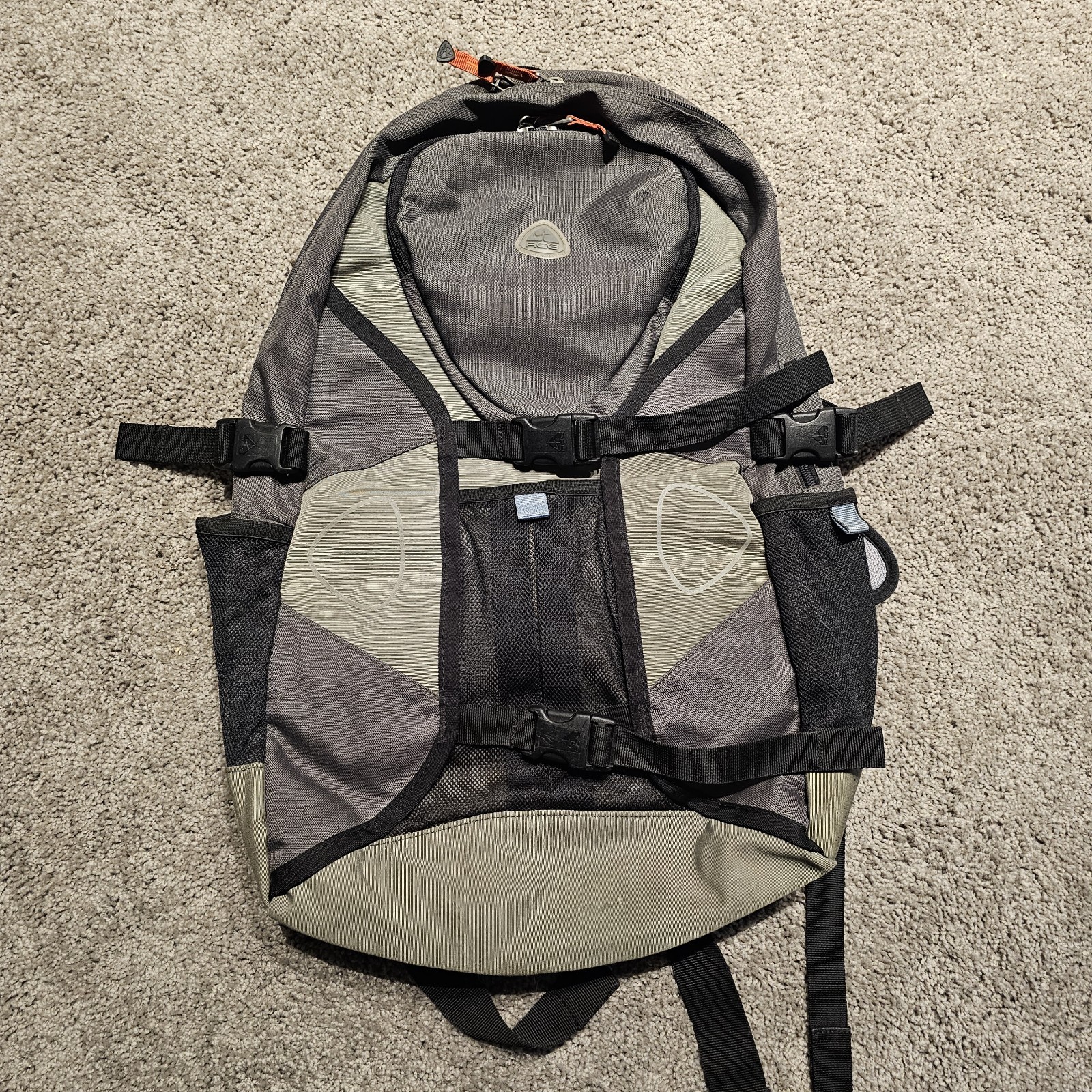 Vintage 90s Y2K Nike ACG Backpack Bag Pack Hiking Outdoors Olive Green