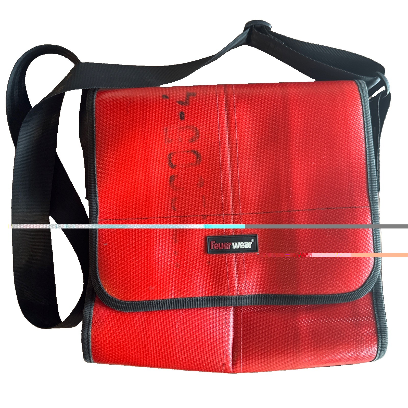 Red Water Proof Bike Messenger Feuer Wear Bag Red 12.5” X 12.5”