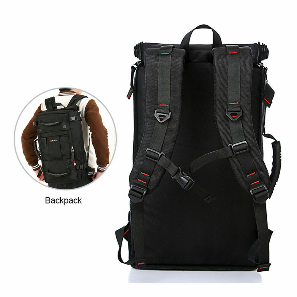 40L Large Capacity Men Shoulder Backpack Polyester Travel Messager Luggage Bag