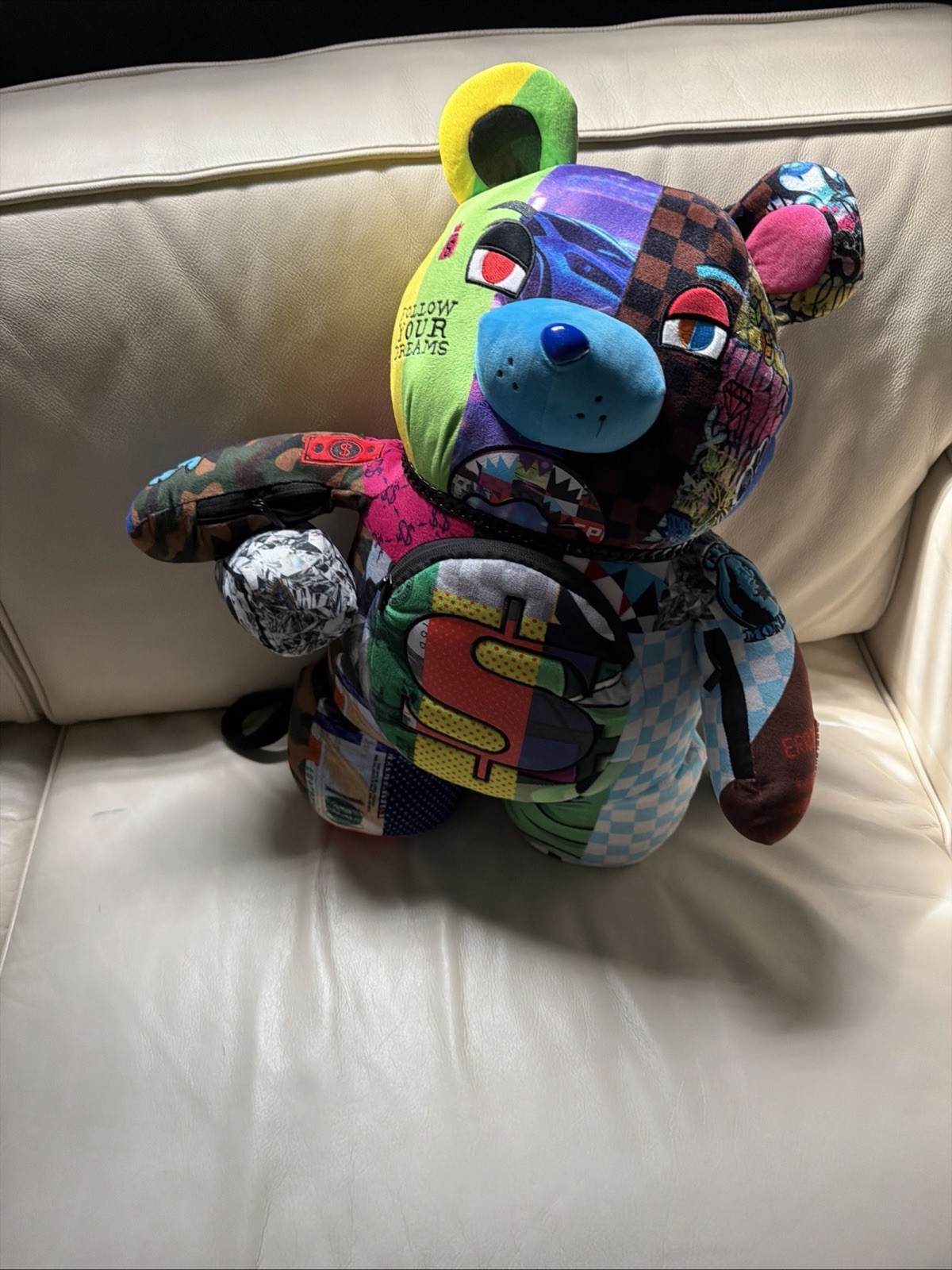 sprayground teddy bear limited edition backpack