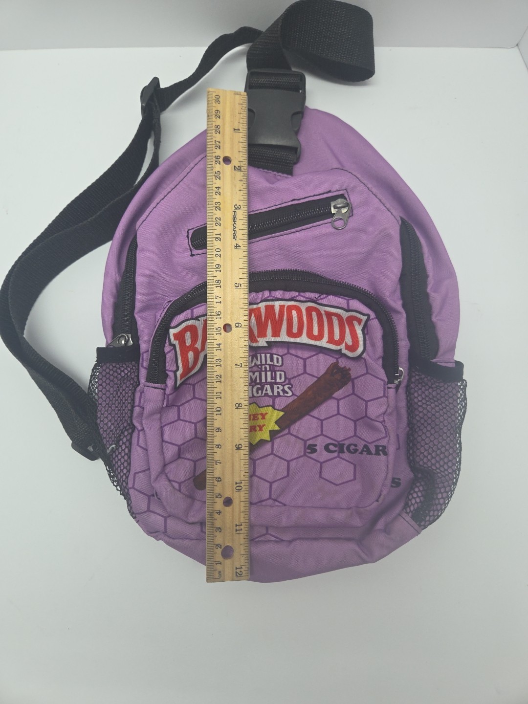 BACKWOODS BRAND RELLO Shoulder Bag Sachel Multi Pocket Sling Yellow NWOT