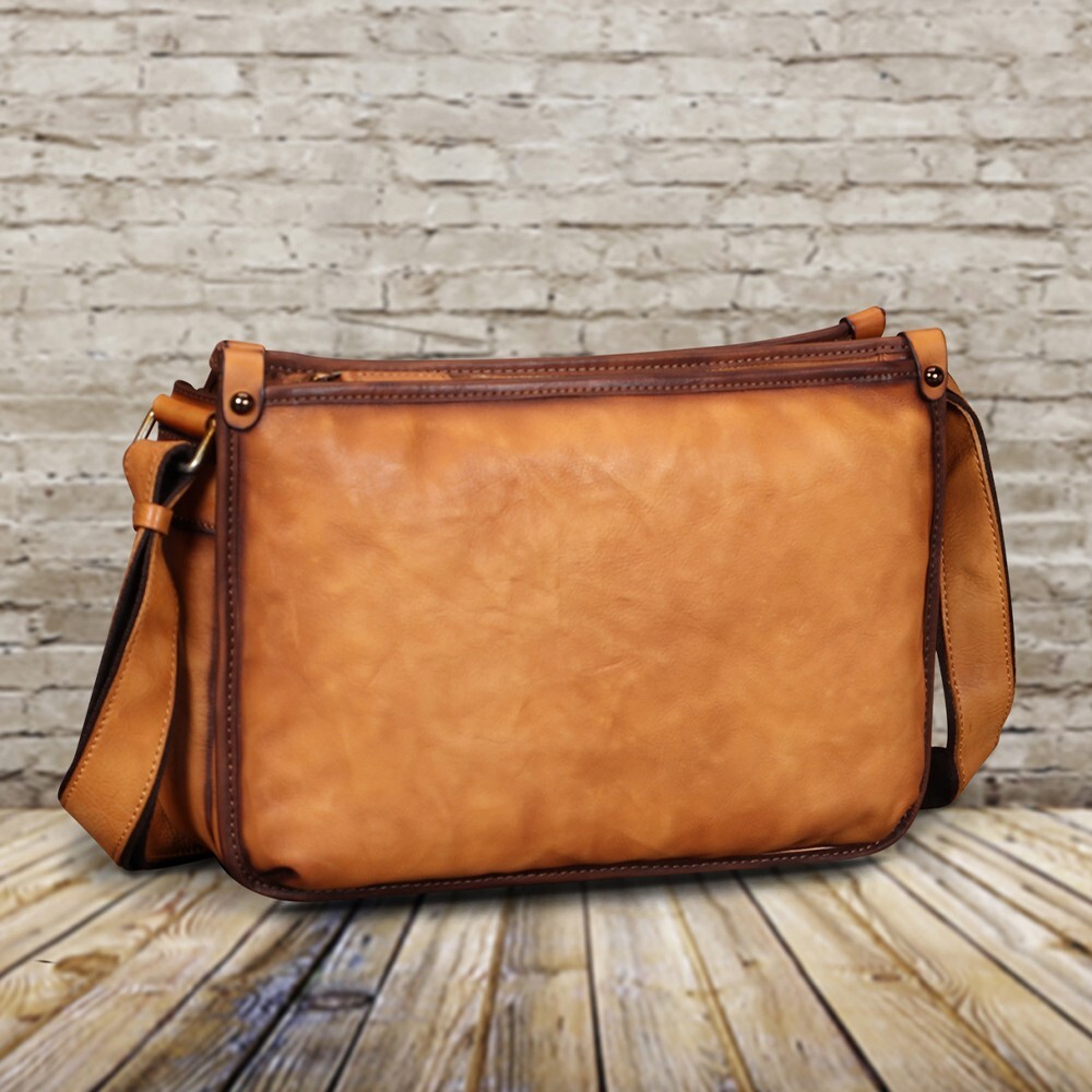 Genuine Leather Purses for Men Messenger Bag Crossbody Shoulder Bag Satchel