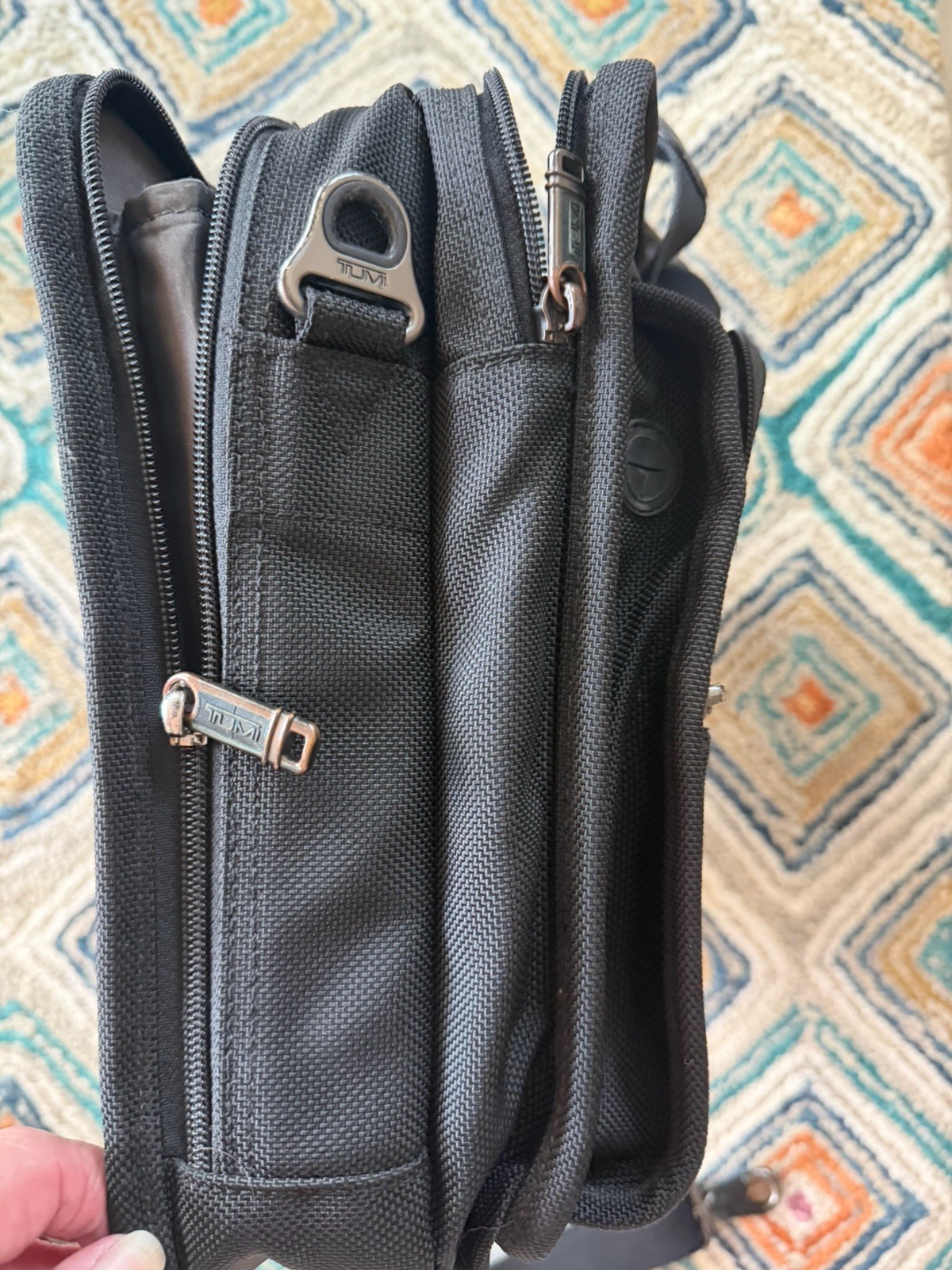 TUMI Alpha Medium 15 -inch Expandable Briefcase with Removable Padded Strap-Used