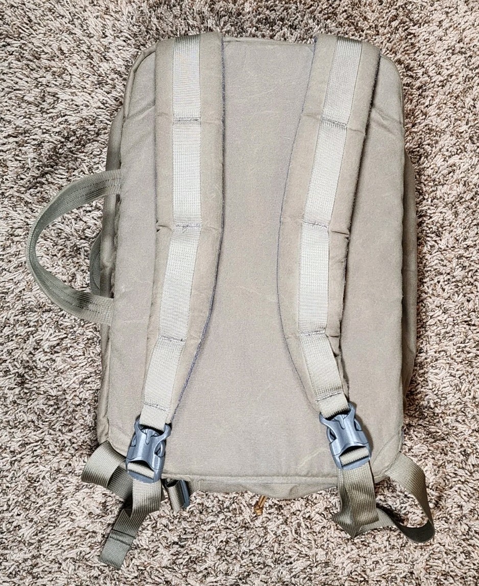 MYSTERY RANCH 3WAY Backpack Briefcase Tan Wood Waxed Canvas 22L Durable 3 WAY