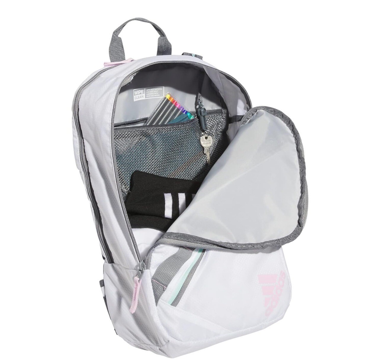 adidas Prime Sling – Single Strap Crossbody Backpack Unisex White Pink Brand New