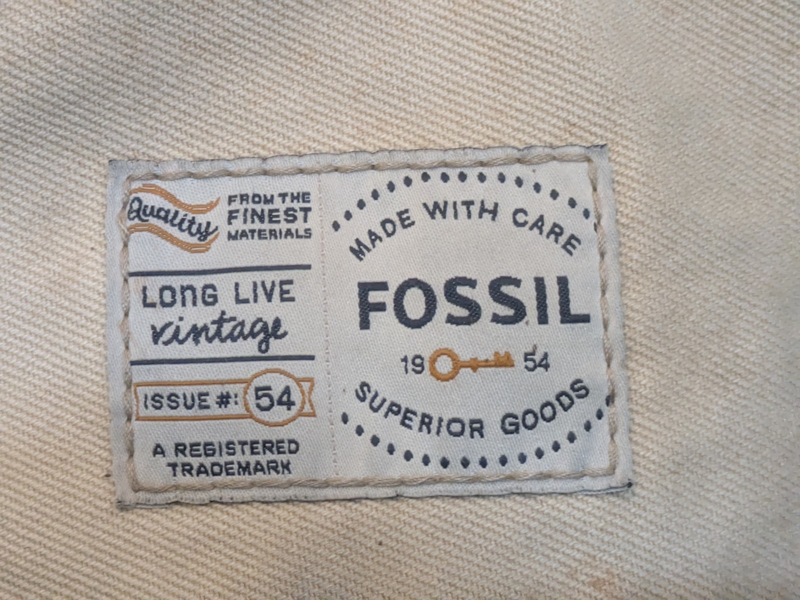 Fossil Beige Messenger Bag Adjustable Strap Inner Pockets Crossbody Men