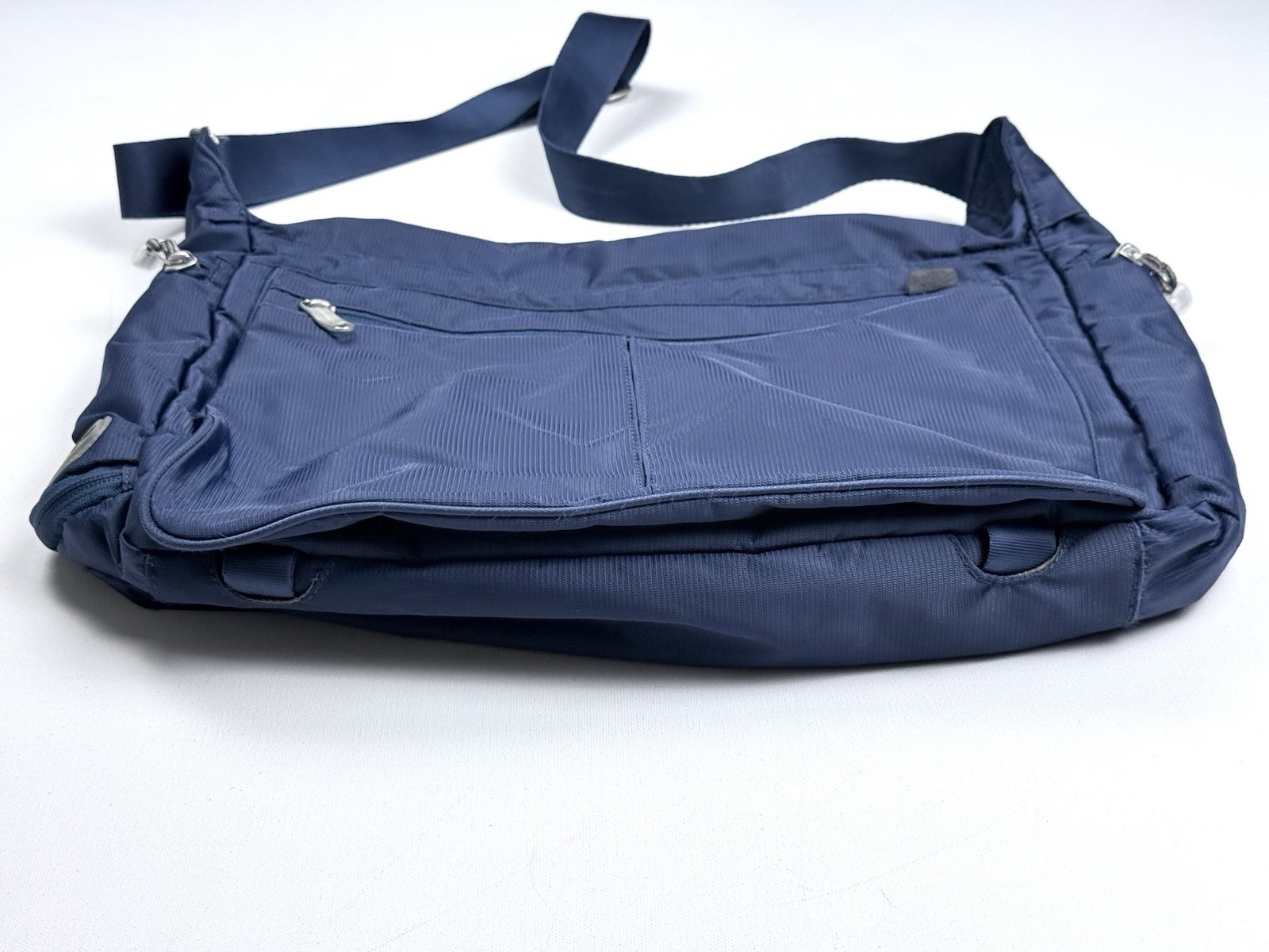 eBags EB2108A Blue Messenger Shoulder Bag Multiple Pockets