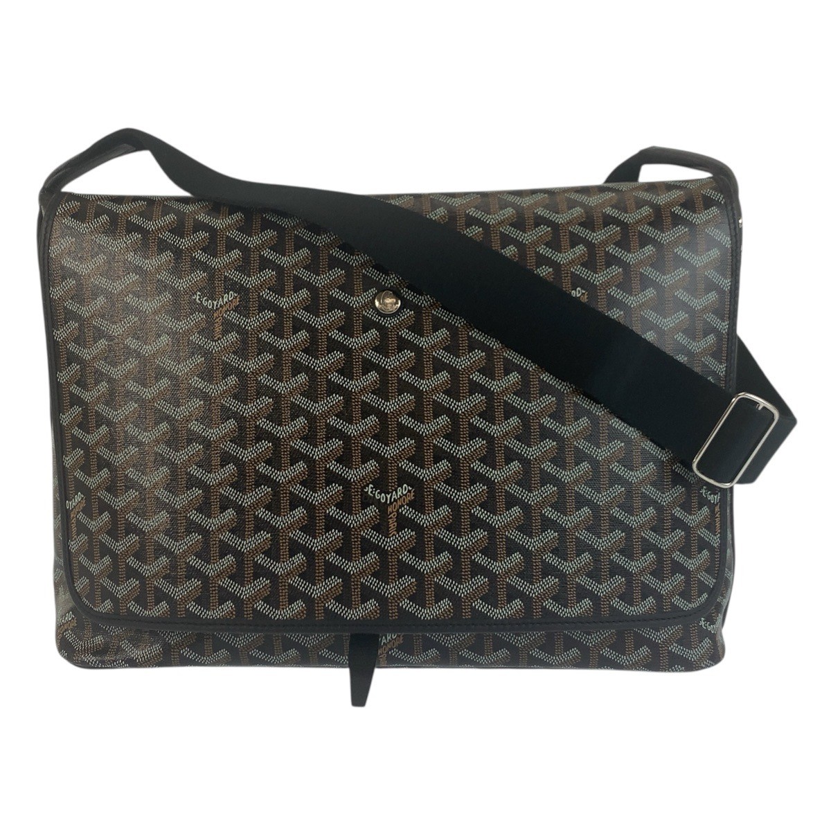 GOYARD Capecian MM Shoulder Bag Messenger Bag Black black PVC