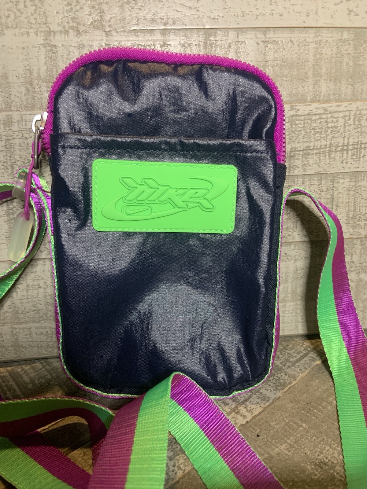 Nike Heritage Festival Small Crossbody Bag Pouch Navy Green Magenta Neon Purse