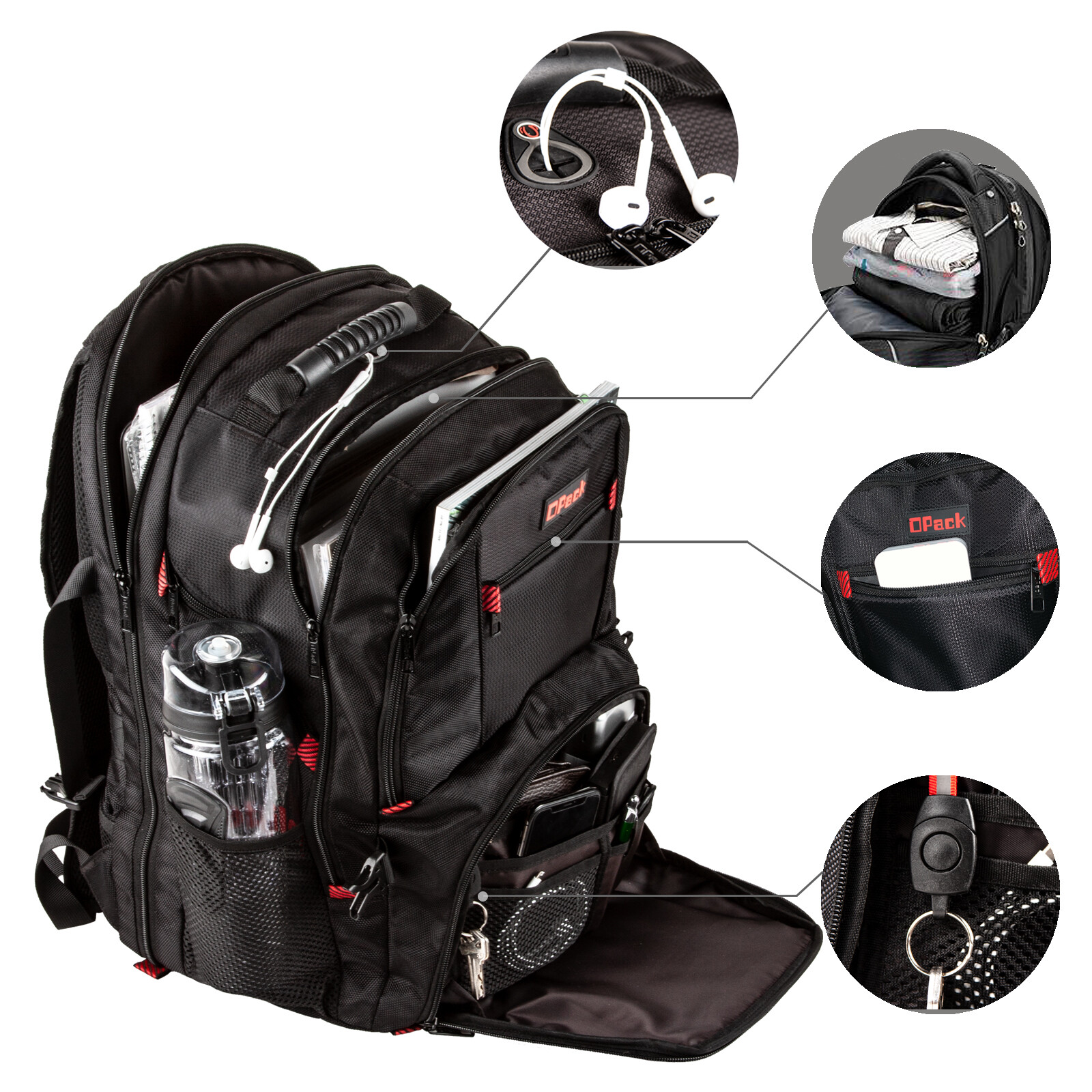 Extra Large Durable Travel Backpack TSA Friendly Anti-Theft 17″ Laptop Bag