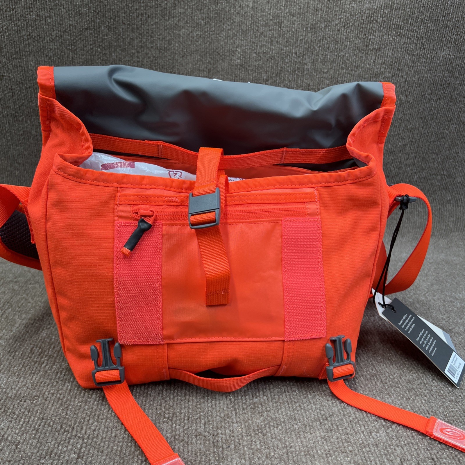 New Timbuk2 Flight Classic Messenger Bag Orange Sz XS CrossBody Shoulder Strap