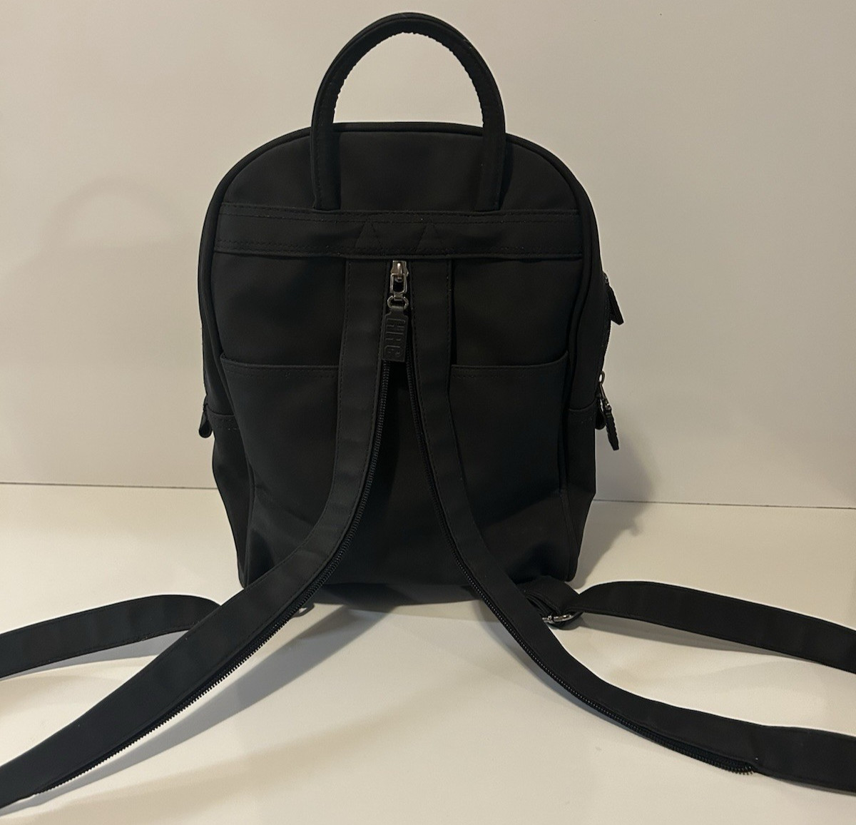 Hard Rock Cafe DALLAS Backpack -Matte Black w/White Embr. Logo -Free SH -HTF/VTG