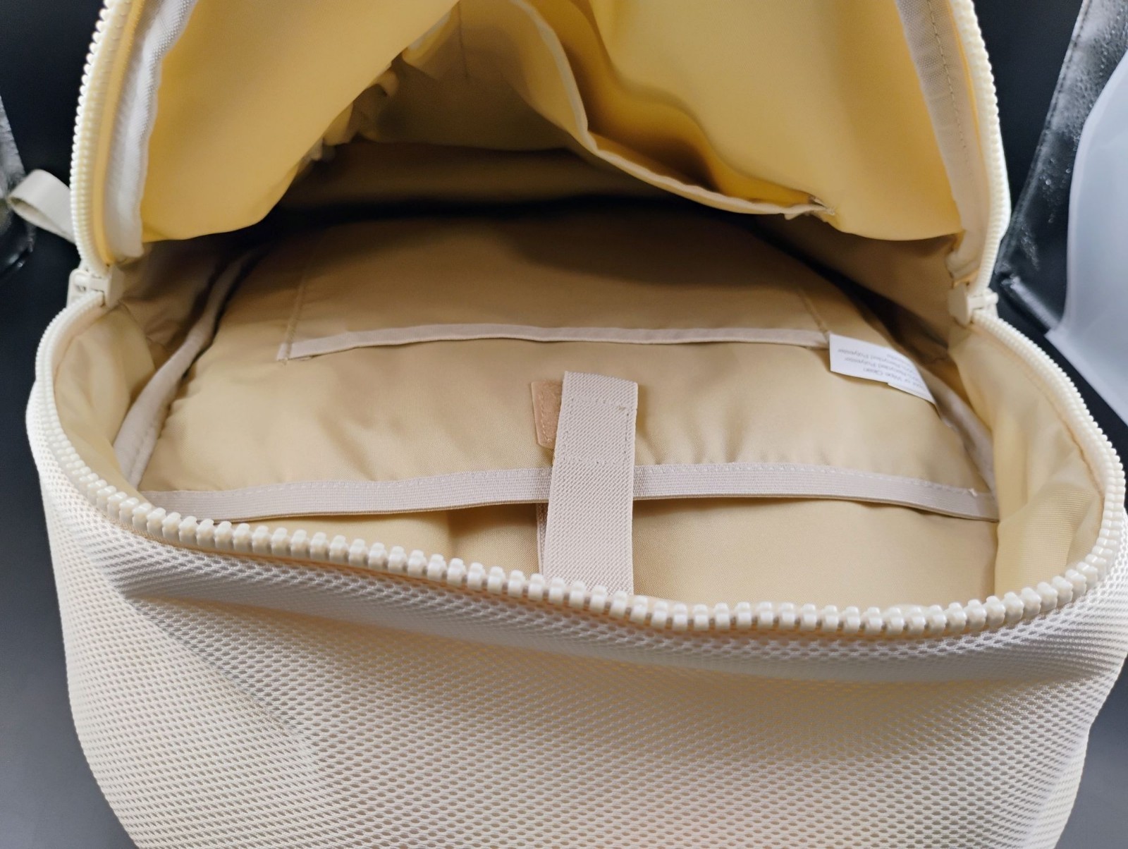 All In Motion Lightweight Cream Backpack With Padded Straps & Pockets