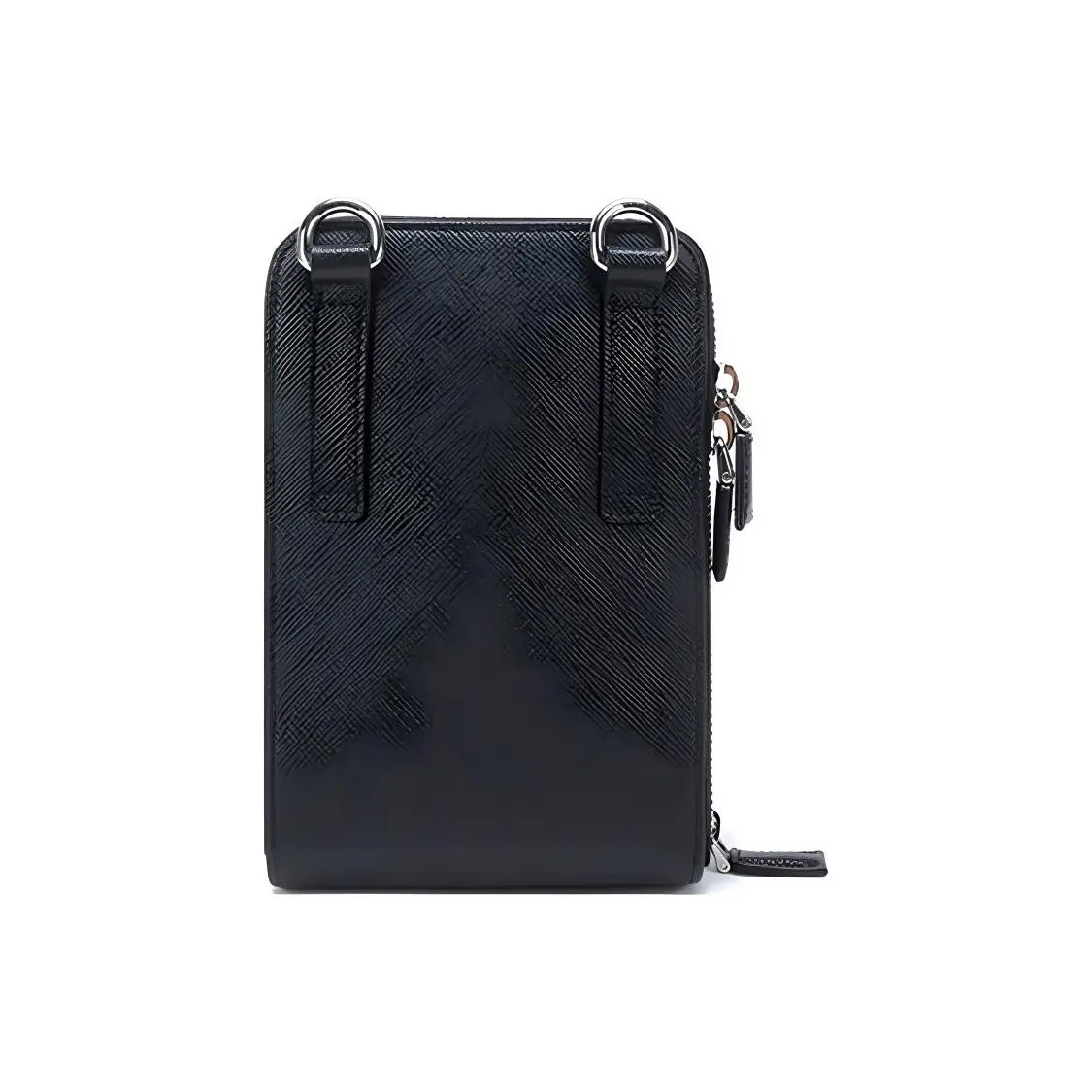 PRADA Single Shoulder Leather Crossbody Waist Bag Men’s 4.5×1.8×7.1 in