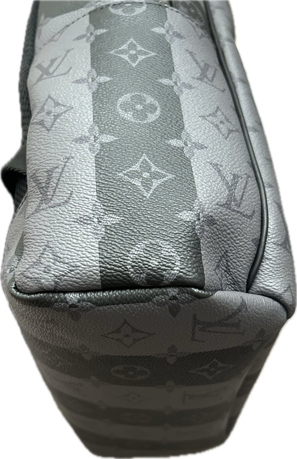 Louis Vuitton x Nigo Monogram Eclipse & Grey Stripes Utilitary Backpack LV Heart