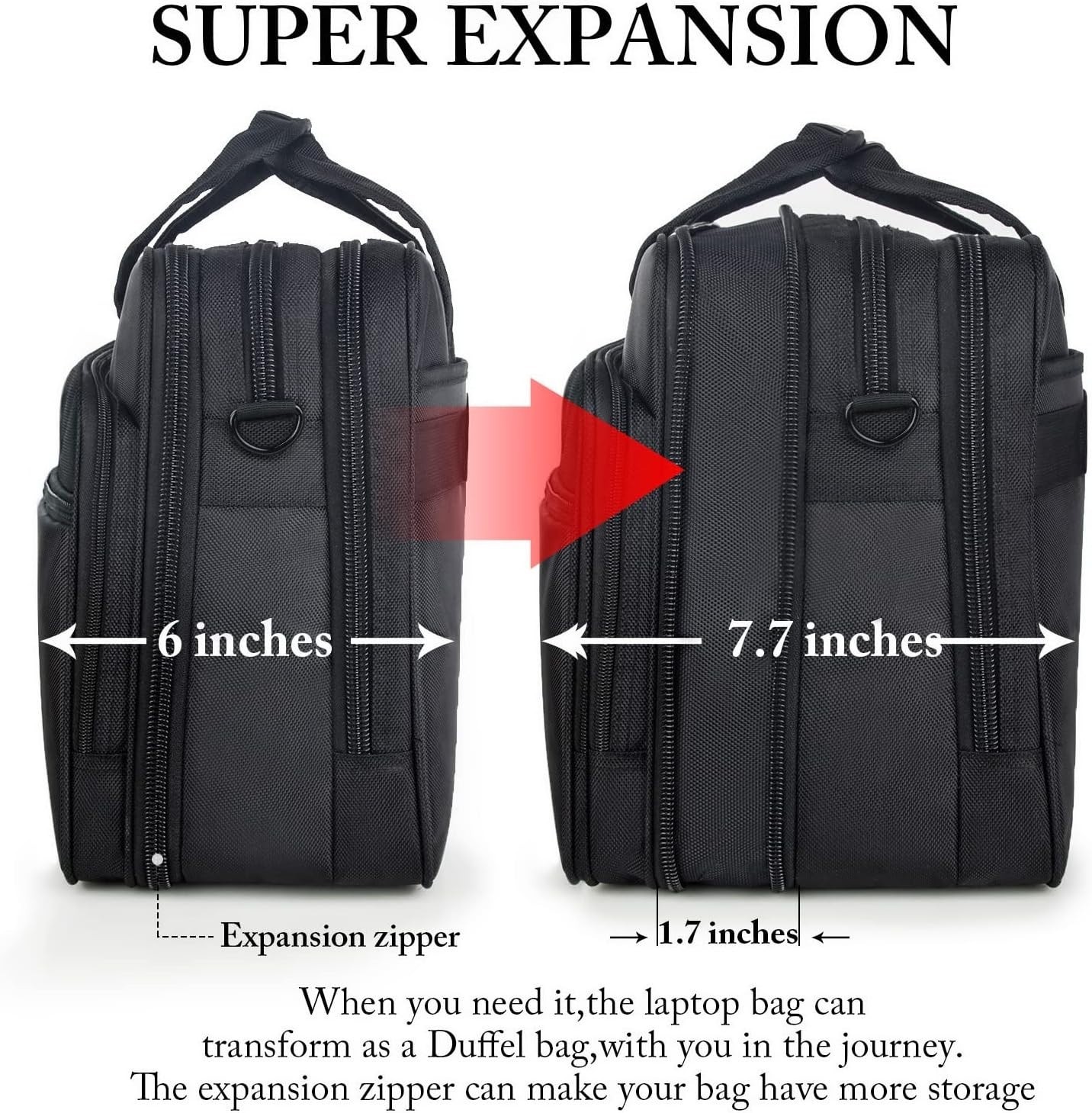Essentials Check point friendly laptop Briefcase 16 inch Black Envio R