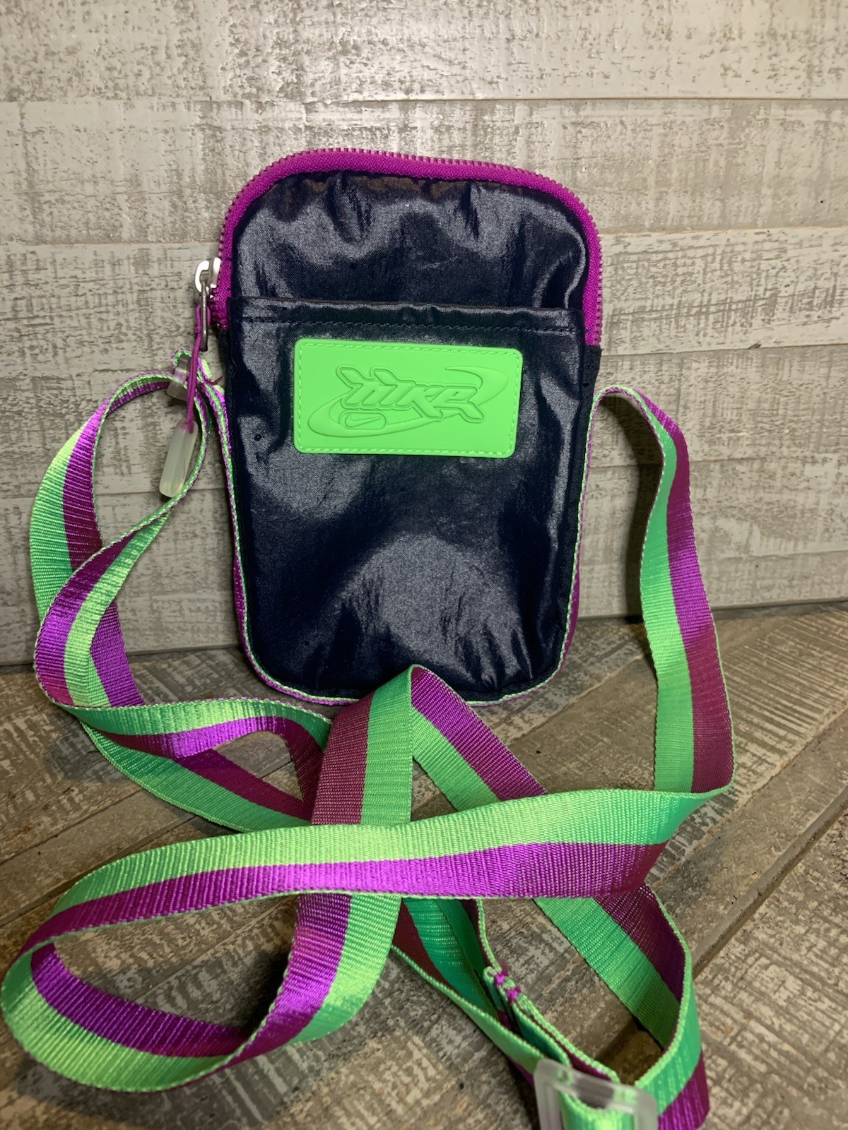 Nike Heritage Festival Small Crossbody Bag Pouch Navy Green Magenta Neon Purse