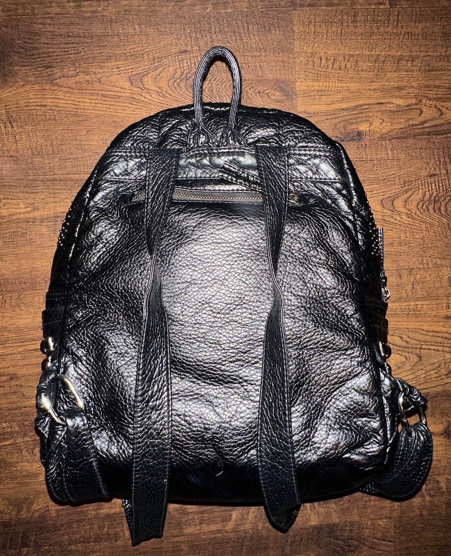 Backpack Rivet Studded School Bookbag Daypack Anti Theft Rucksack Bag