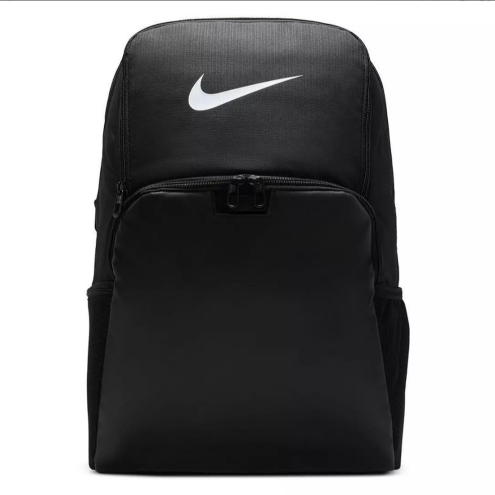 Nike Brasilia Training Backpack Black Padded Zip Closure Shoulder Strap