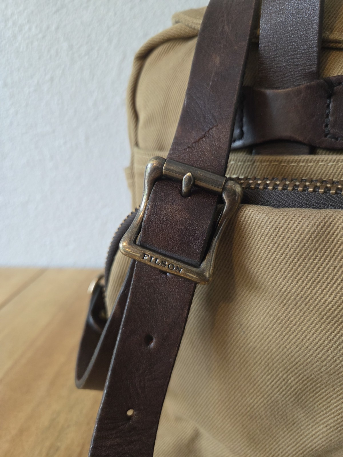 Filson Rugged Twill Padded Computer Bag | Tan | USA Made | MSRP $625 | Rare