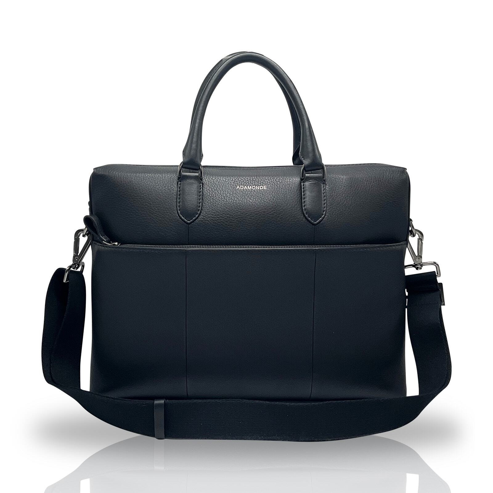 Adamonde Leather Bag briefcase Laptop Messenger Bag for Men and Women