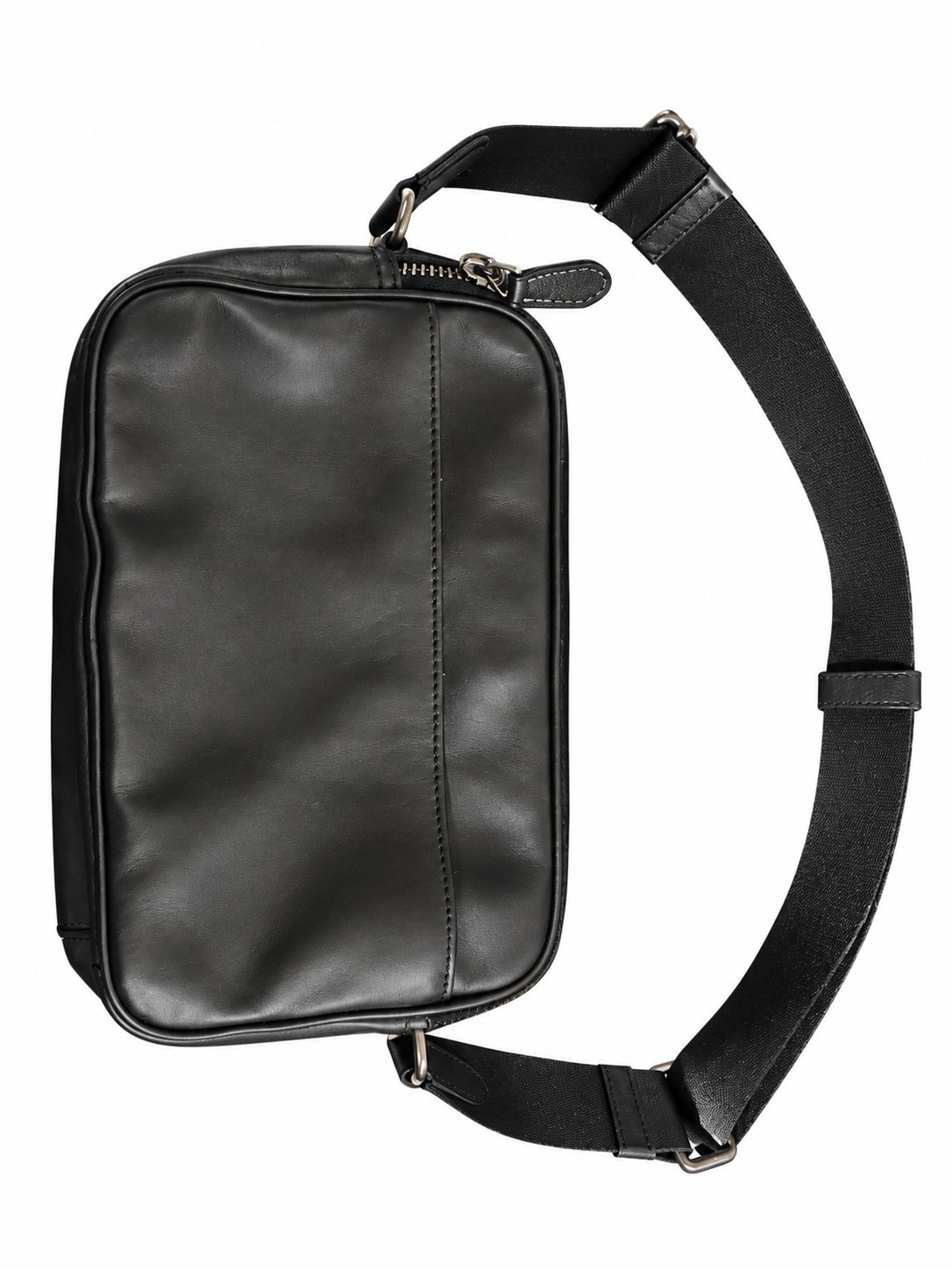 NWT Coach Graham C4148 Crossbody Bag In BLACK Smooth Calf Leather Gunmetal