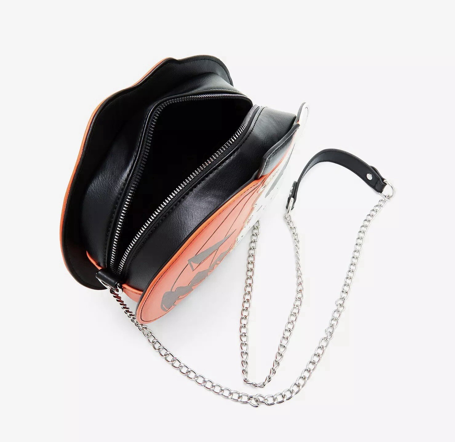 The Nightmare Before Christmas Jack Pumpkin Split Glow-In-The-Dark Crossbody Bag
