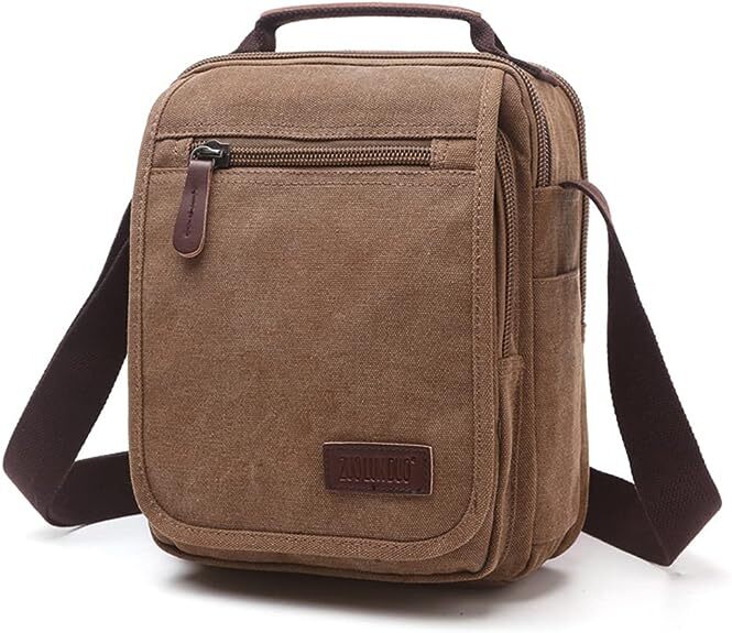 Crossbody Shoulder Bags Vertical Satchel Purse Small Canvas Messenger Travel Bag