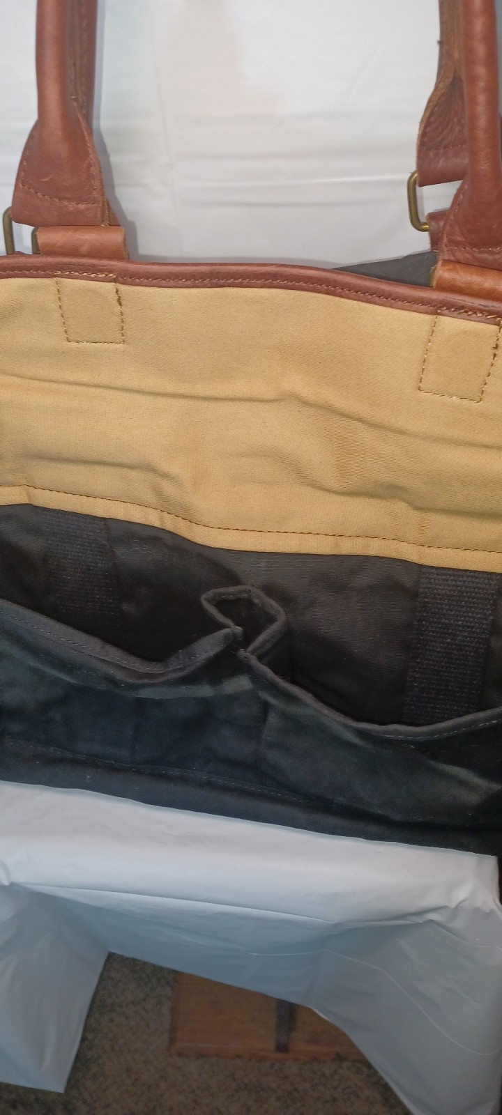 Duluth Trading Co Canvas and Leather Travel Duffle Bag Weekender Carry On Tote