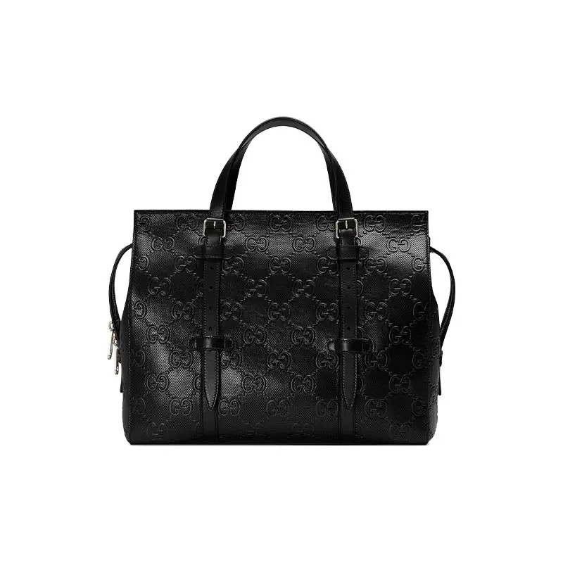 GUCCI Vintage Logo Tote Bag Shopping Bag Crossbody Handbag Men’s 14×6.2×12.5 in