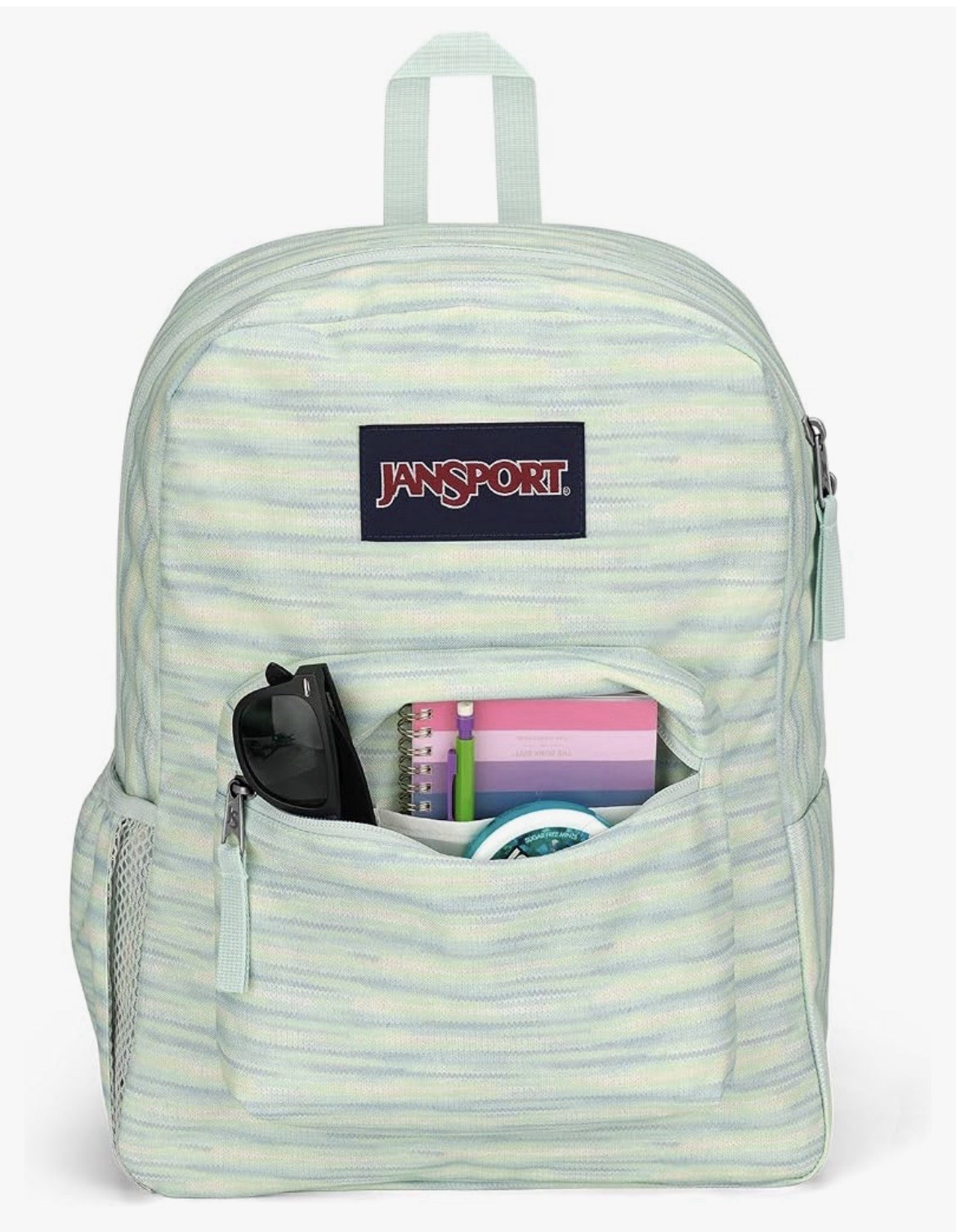 NWT JANSPORT CROSS TOWN BACKPACK- SPACE DYE FRESH MINT