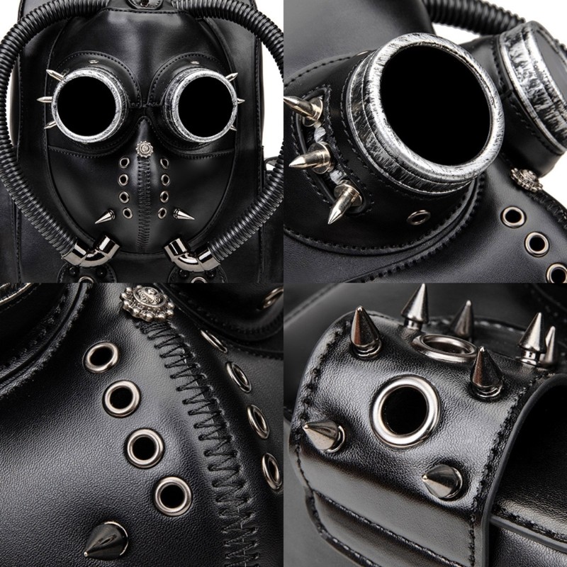 Punk Rivets Backpacks,Casual Daypack Backpacks for Men Women,Laptop Bag Gift