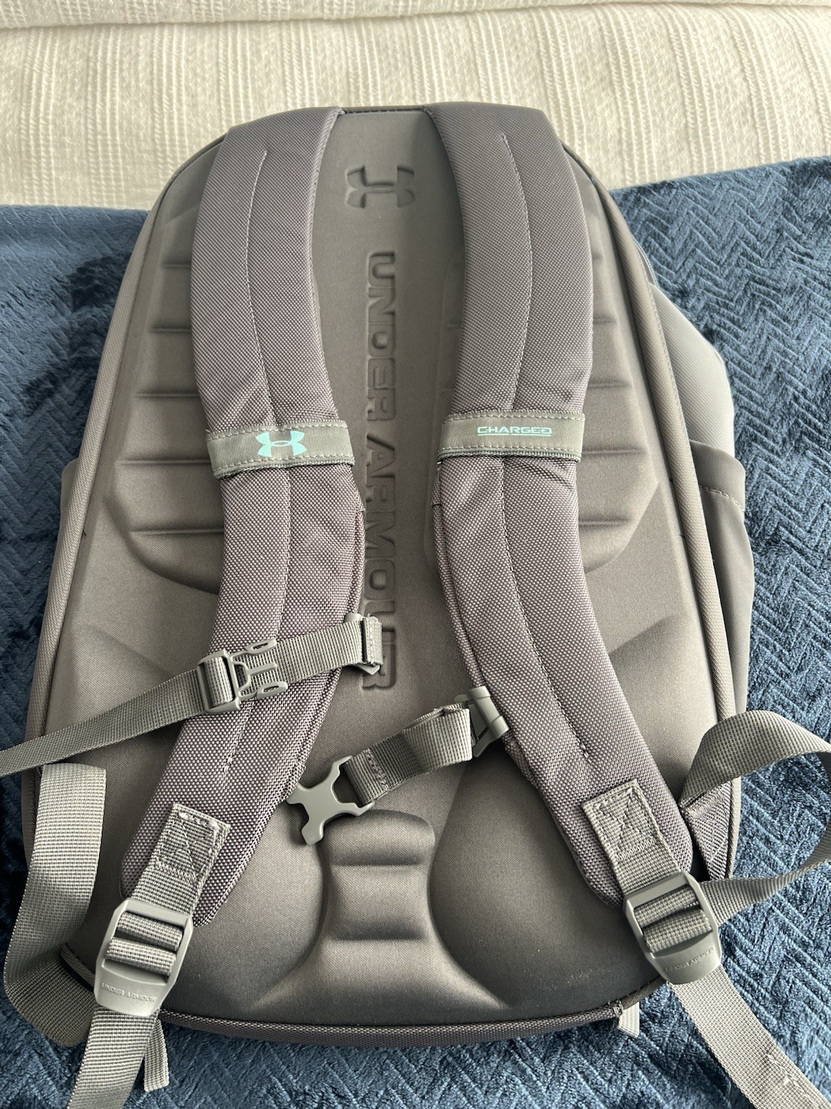 Under Armour UA Hudson Storm Backpack H2O Resist Gray – Sm Imperfection Handle