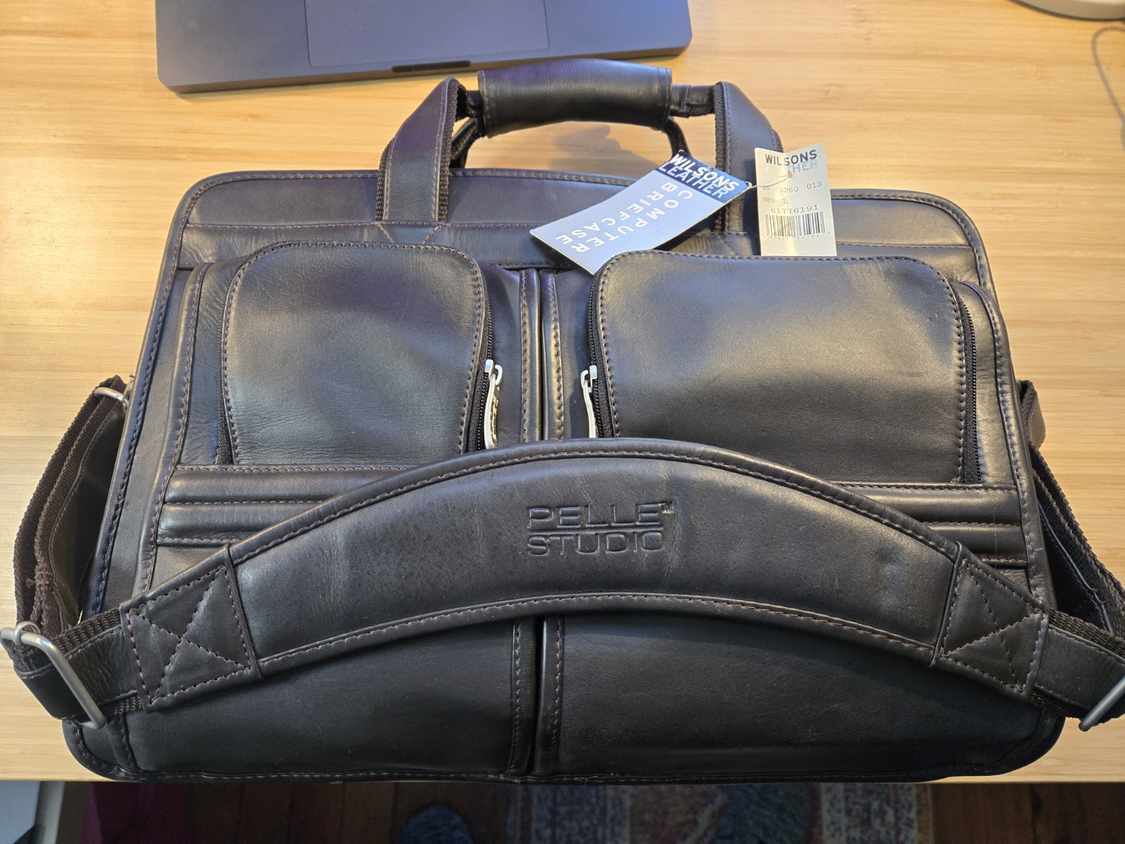 WILSONS LEATHER bag NEW with tags Brown Pelle Studio Laptop Briefcase