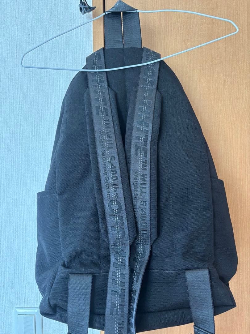 Off-White Backpack Black Pink 45cm 18in Made in Italy From Japan