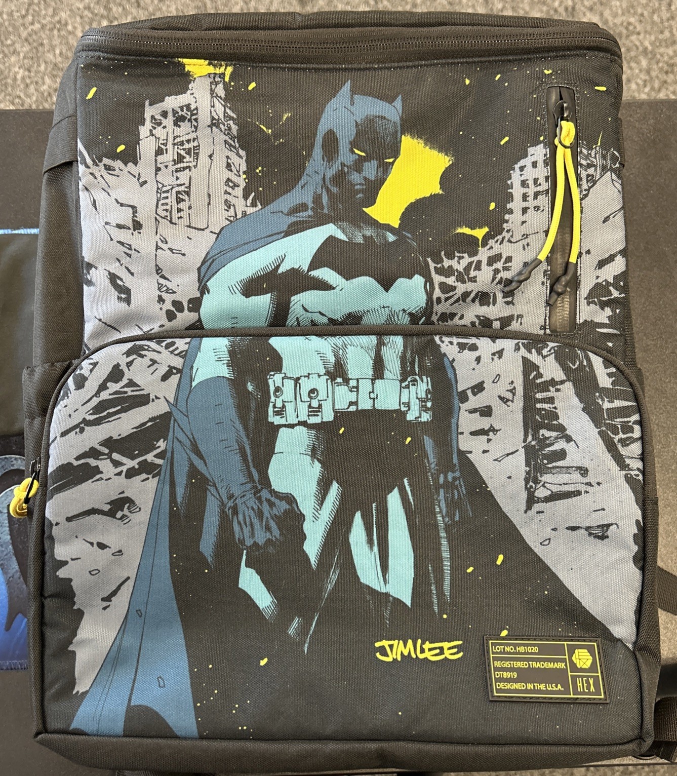 Hex Jim Lee Batman DC Limited Edition Comic Collector Backpack Bag #109 of 650🔥