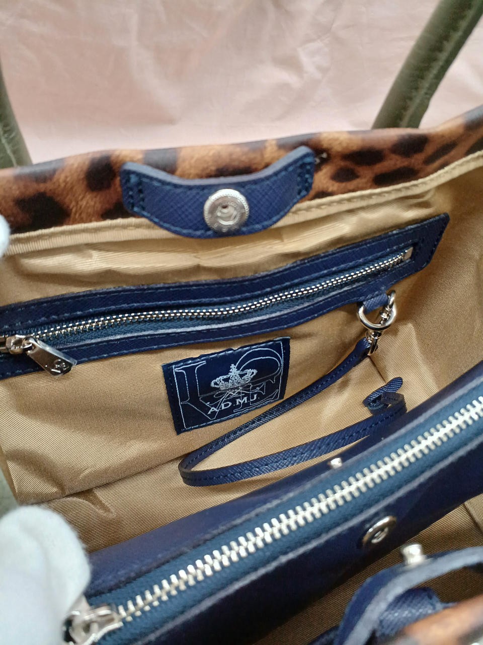 Admj Leopard Print Tote Bag