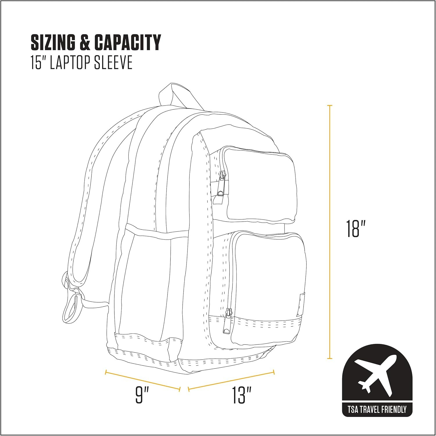 28L Dual-Compartment Backpack, Durable Pack with Laptop Sleeve and Duravax Abras