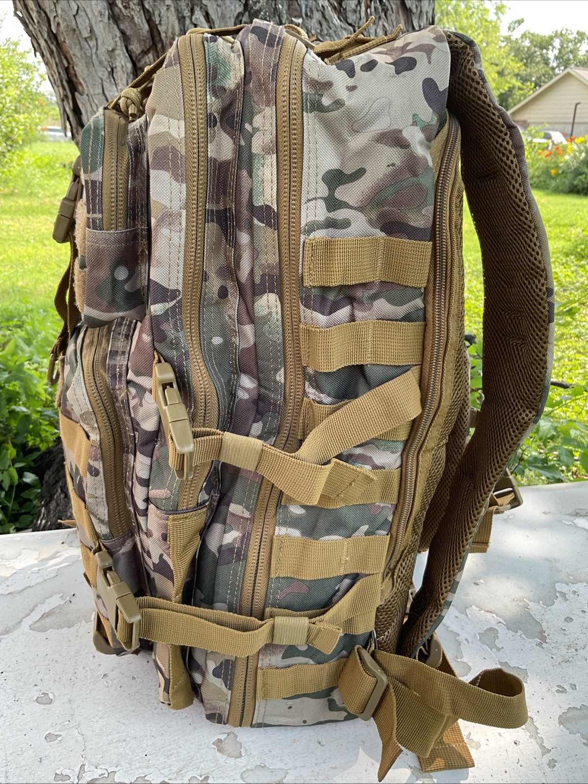 REBOW GEAR 38 L Tactical Backpack Green Camouflage Large